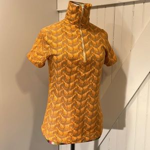 Jantzen Vintage Giraffe zipper Turtleneck